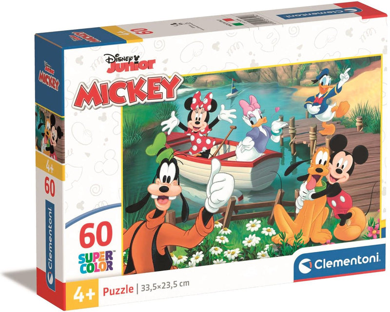 Cargue la imagen en el visor de la galería, Clementoni legpuzzel super color disney mickey mouse, 60st.
