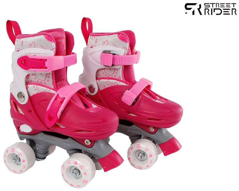 Afbeelding laden in galerijviewer, Street rider rolschaatsen roze verstelbaar, maat 27-30