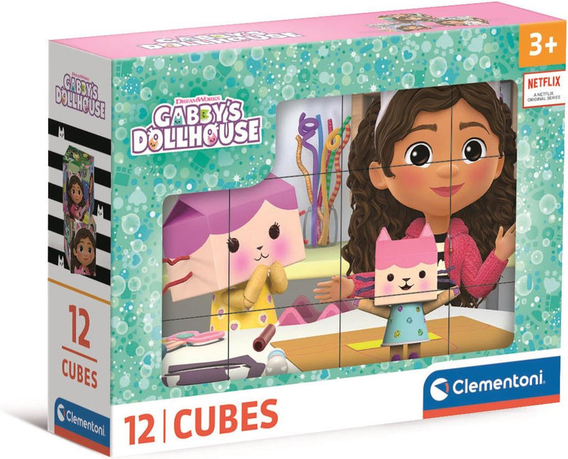 Afbeelding laden in galerijviewer, Clementoni blokpuzzel gabby's poppenhuis, 12st.