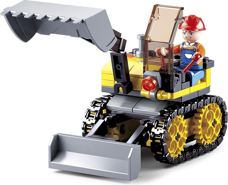 Chargez l'image dans la visionneuse de la galerie, Sluban town graafmachine mini excavator bouwspeelgoed kinderen vanaf 6 jaar – constructiespeelgoed modelbouw – bouwdoos met 132 bouwstenen – m38-b0377c