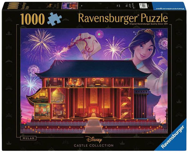 Afbeelding laden in galerijviewer, Ravensburger puzzel disney castles mulan - 1000 stukjes legpuzzel.