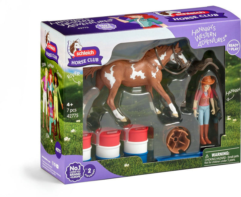 Afbeelding laden in galerijviewer, Schleich horse club hannah's avontuur in het westen 42775