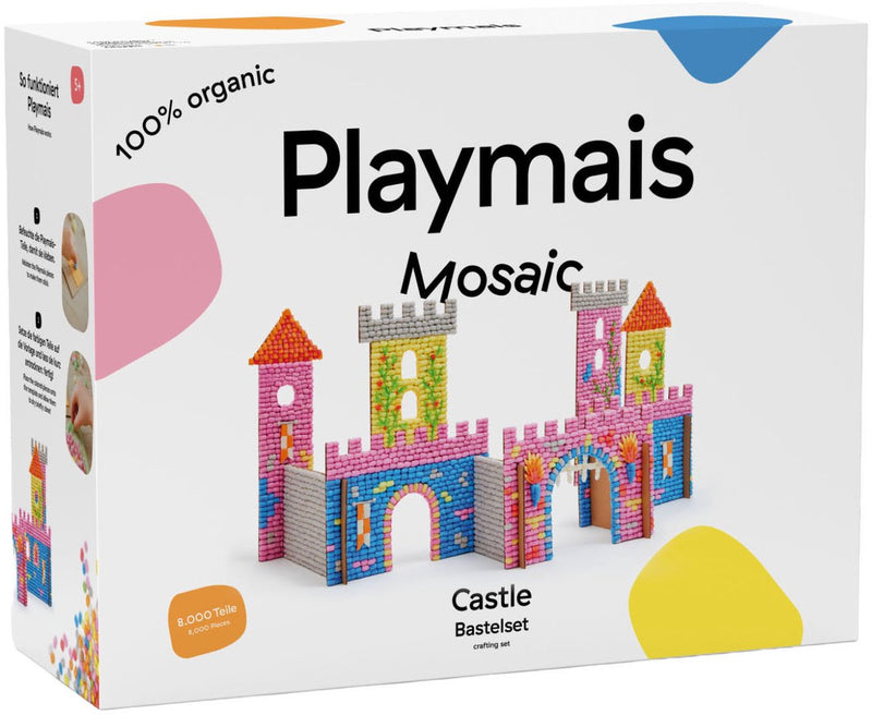 Afbeelding laden in galerijviewer, Playmais mosaic kasteelset - 8000 stukjes