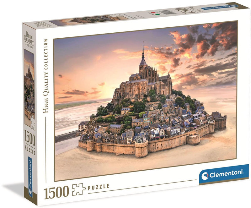 Afbeelding laden in galerijviewer, Clementoni legpuzzel mont saint-michel, 1500st.