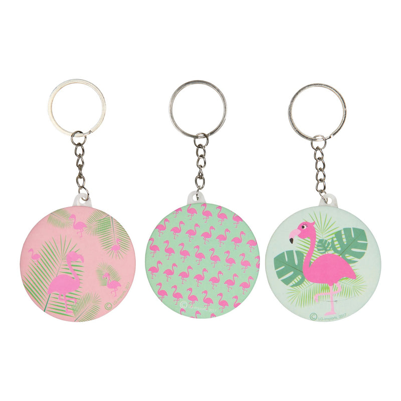 Load image into Gallery viewer, Lg-imports sleutelhanger flamingo met spiegeltje