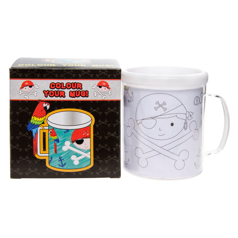 Load image into Gallery viewer, Duckiez kleur je eigen beker piraat 250 ml | 24 stuks