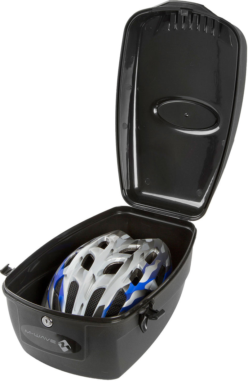 Load image into Gallery viewer, fietsbox in retailverpakking Amsterdam zwart 17 liter