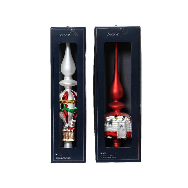 Cargue la imagen en el visor de la galería, Decoris piek heteluchtballon caravan van glas 31cm