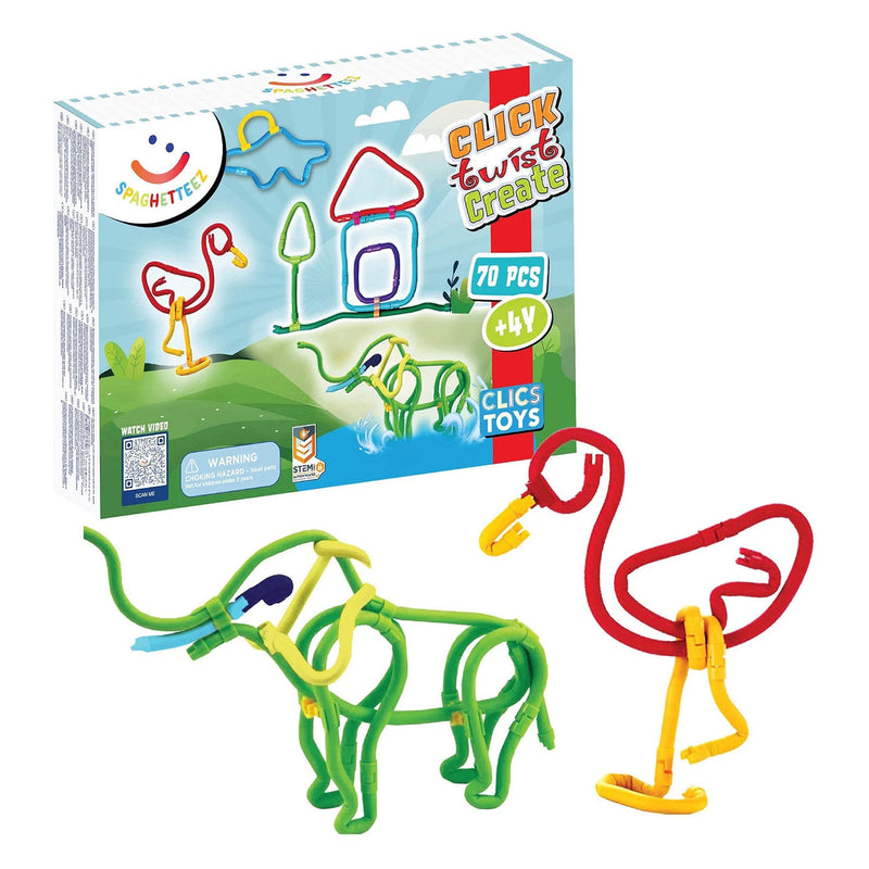 Load image into Gallery viewer, Spaghetteez 3d art flexibele bouwstaafjes, 70dlg.