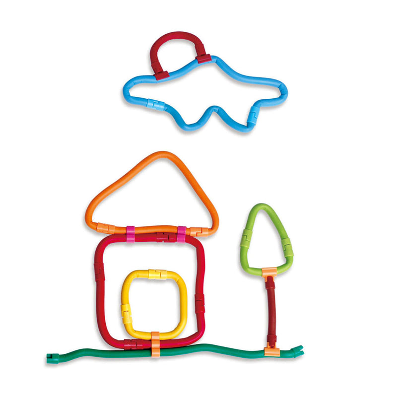 Afbeelding laden in galerijviewer, Spaghetteez 70stuks set- flexibele bouwstaafjes- speelgoed 4,5,6,7,8 jaar jongens en meisjes- knutselen meisjes jongens- constructie speelgoed- montessori speelgoed- educatief speelgoed