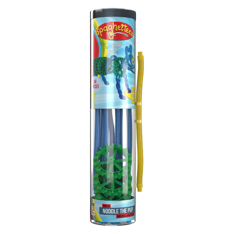 Afbeelding laden in galerijviewer, Clics spaghetteez noodle the pup flexibele bouwstaafjes, 34dlg.