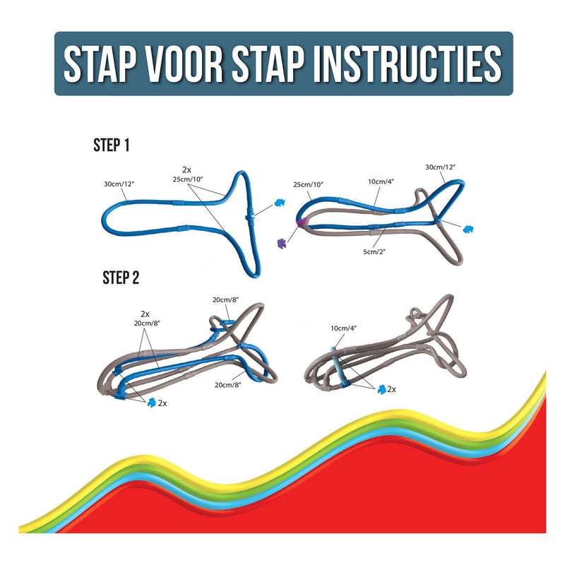 Load image into Gallery viewer, Clics spaghetteez noodle flyer vliegtuig flexibele bouwstaafjes, 76dlg.