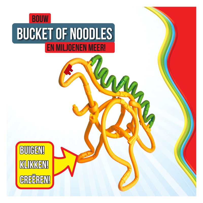 Afbeelding laden in galerijviewer, Spaghetteez flexibele bouwstaafjes in opbergbox, 200dlg.