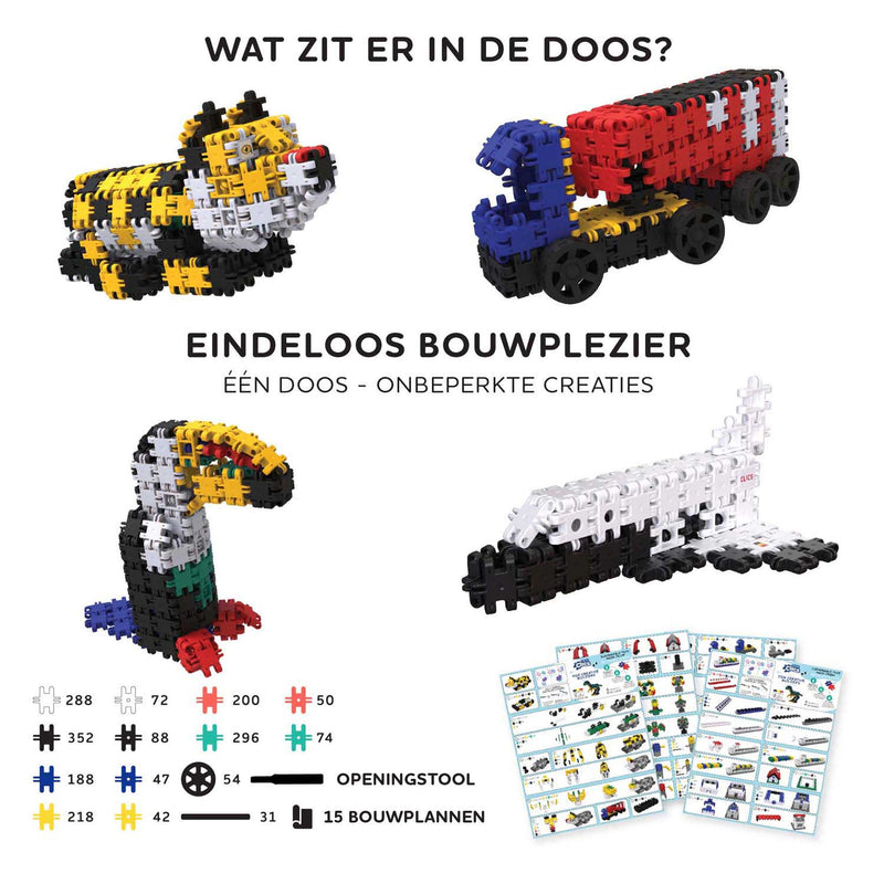 Afbeelding laden in galerijviewer, Clics nano – creative builders 2000 piece set – 15 in 1 bouwblokken – speelgoed gemaakt van 100% recycled plastic – speelgoed 8, 9, 10, 11, 12 jaar – constructie speelgoed
