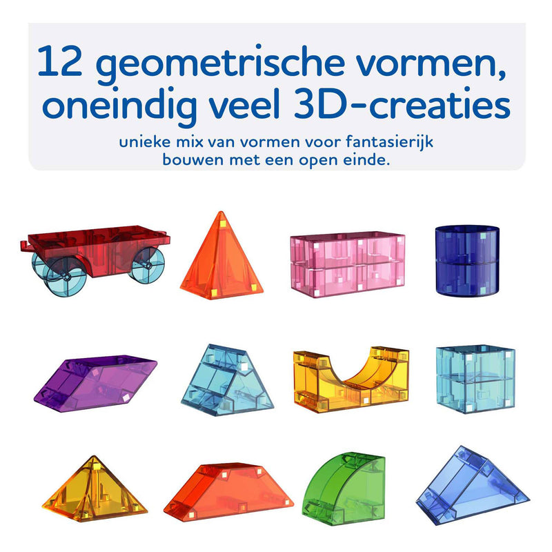 Afbeelding laden in galerijviewer, Cubbix magnetisch bouwspeelgoed kleurrijke blokken - 85-delig creatief speelgoed.