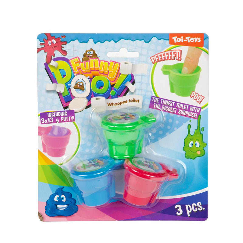 Afbeelding laden in galerijviewer, Toi-toys funny poo scheetputty in mini toilet -3st
