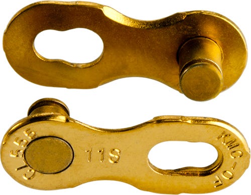 Afbeelding laden in galerijviewer, KMC MISSING LINK 11R Ti-N Gold 5.2mm - Zilver