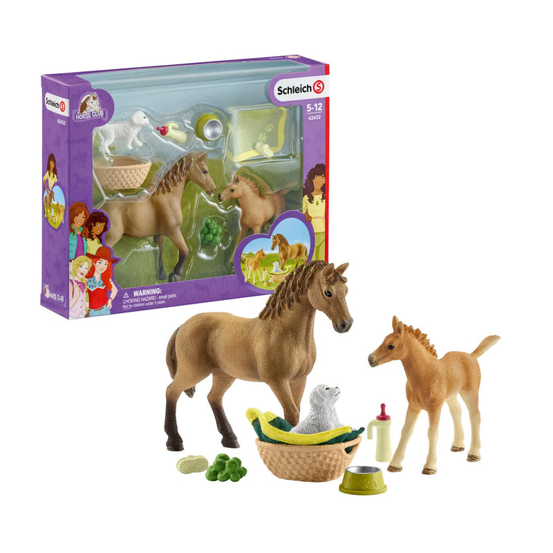 Load image into Gallery viewer, Schleich HORSE CLUB Babydieren Verzorgingsset 42432
