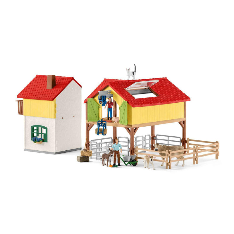 Load image into Gallery viewer, Schleich Farm World Boerderij met stal en dieren