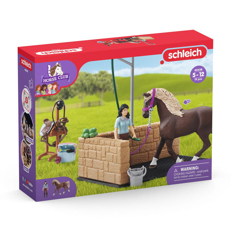 Load image into Gallery viewer, Schleich horse club paardenwasbox met emily en luna van hor 42438