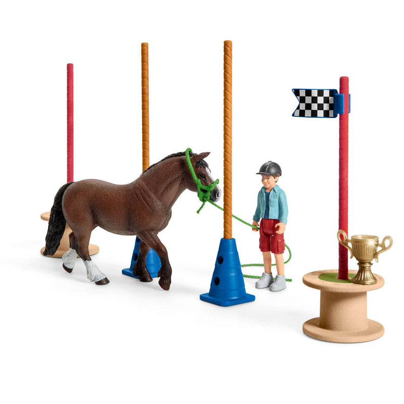 Load image into Gallery viewer, Schleich HORSE CLUB Pony Behendigheidswedstrijd 42482