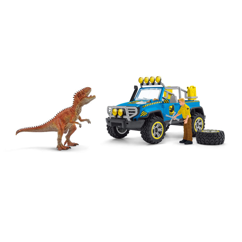 Load image into Gallery viewer, Schleich dinosaurs off-road voertuig met dino wachtpost 41464