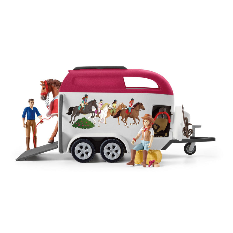 Load image into Gallery viewer, Schleich horse club avontuur met auto en paardentrailer 42535