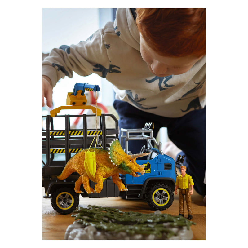 Afbeelding laden in galerijviewer, Schleich dinosaurus - dinosauriërs truckmissie - dino speelgoed - kinderspeelgoed voor jongens en meisjes - 4 tot 12 jaar 42565