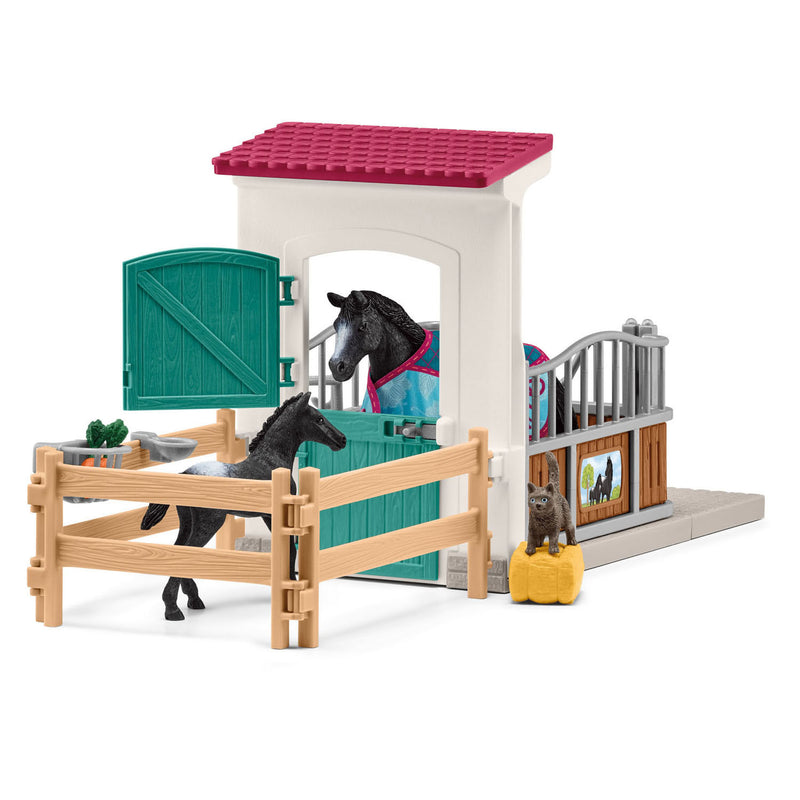 Chargez l'image dans la visionneuse de la galerie, Schleich horse club paardenbox met merrie en veulen - 42611
