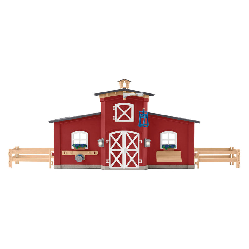 Afbeelding laden in galerijviewer, Schleich farm world grote stal rood 42606