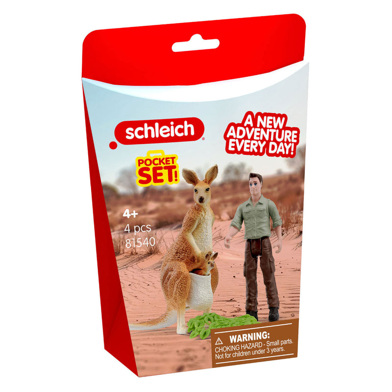 Laden Sie das Bild in Galerie -Viewer, Schleich wild life kangoeroetour met de ranger 81540