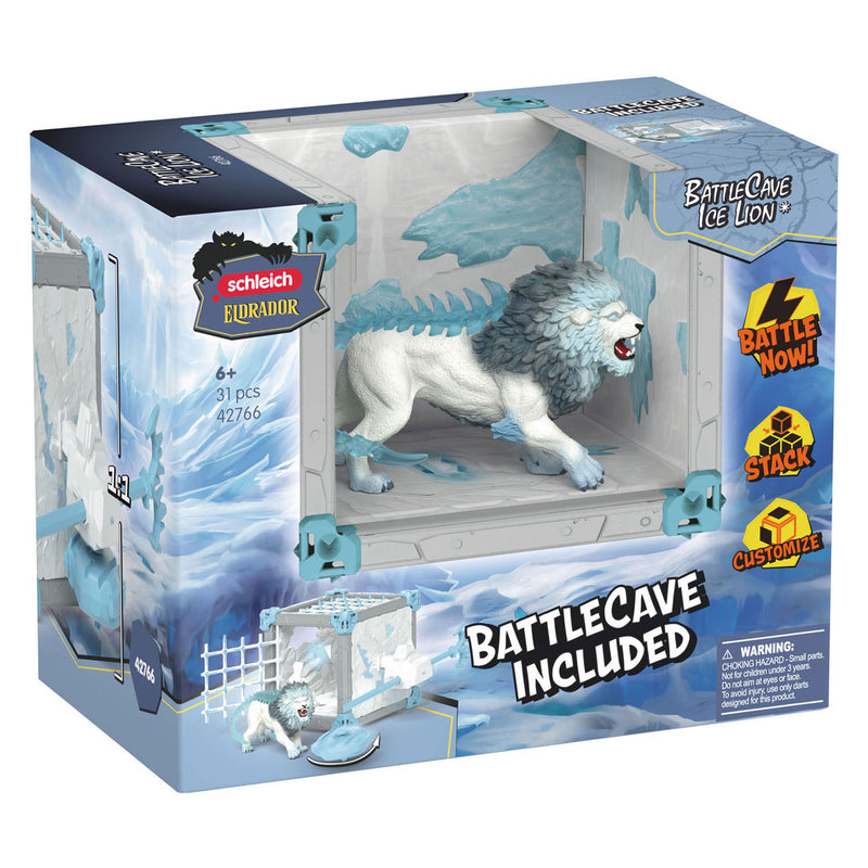 Afbeelding laden in galerijviewer, Schleich eldrador creatures battlecave ijsleeuw 42766