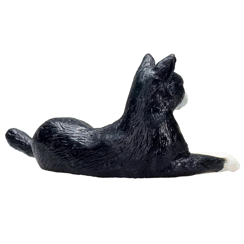 ギャラリービューアに画像をロードする, Mojo farmland liggende kat zwart wit - 387367