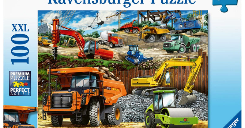 Chargez l'image dans la visionneuse de la galerie, Ravensburger puzzel bouwvoertuigen - legpuzzel - 100 stukjes