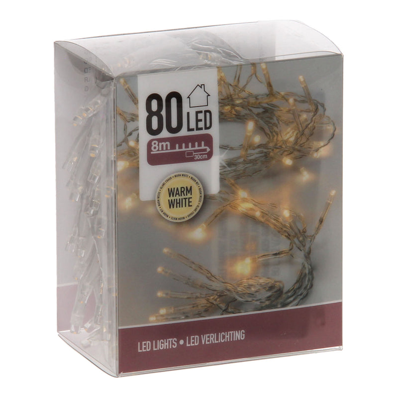 Load image into Gallery viewer, LED Verlichting Warm Wit, 80 lampjes