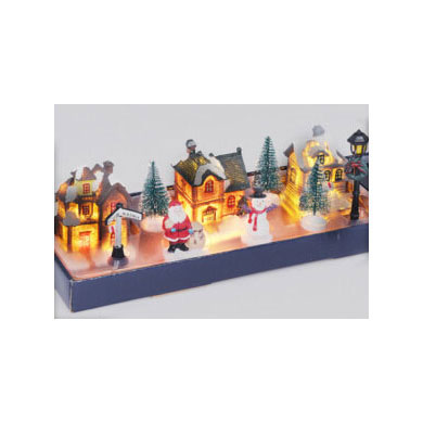 Load image into Gallery viewer, Kerstdorp met led, 10dlg.