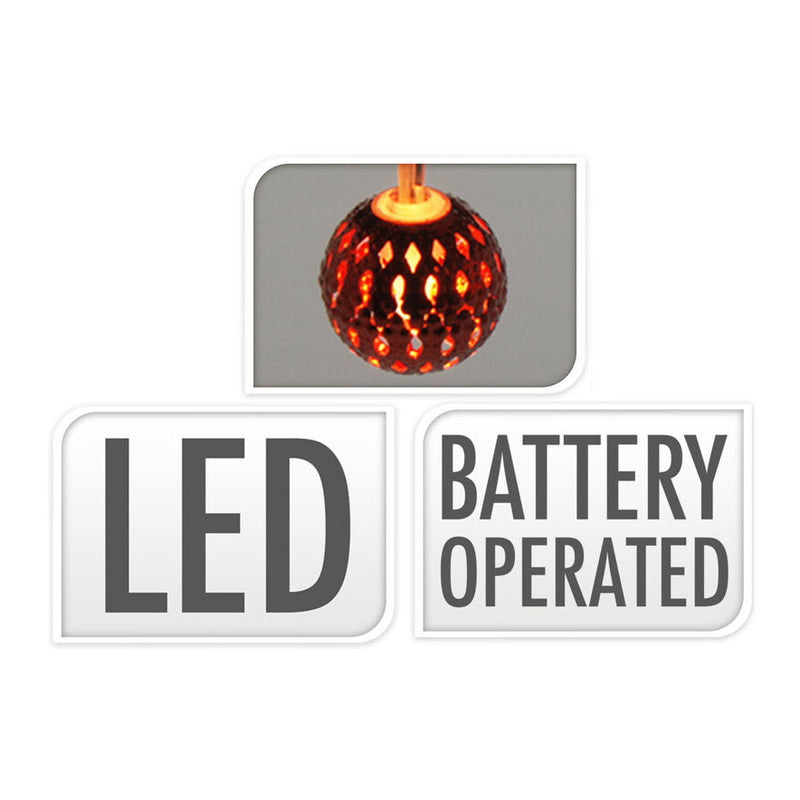 Load image into Gallery viewer, Lichtslinger led met metalen lampjes