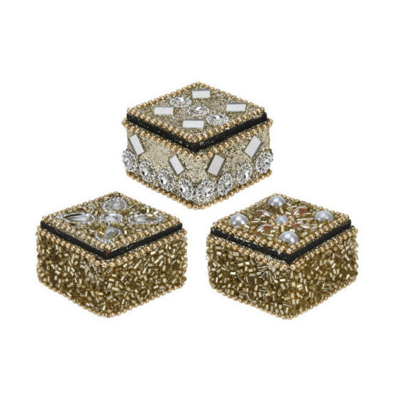 ギャラリービューアに画像をロードする, Opbergdoosje 4x3cm goud, set van 36