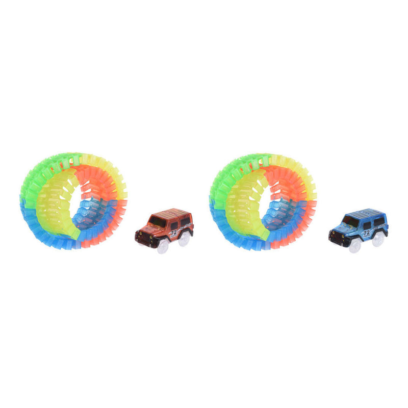 Load image into Gallery viewer, Autobaan Glow in the Dark Speelset, 57dlg.