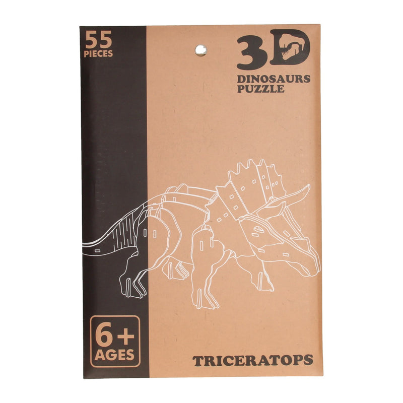 Afbeelding laden in galerijviewer, Koopman houten 3d puzzel dinosaurus