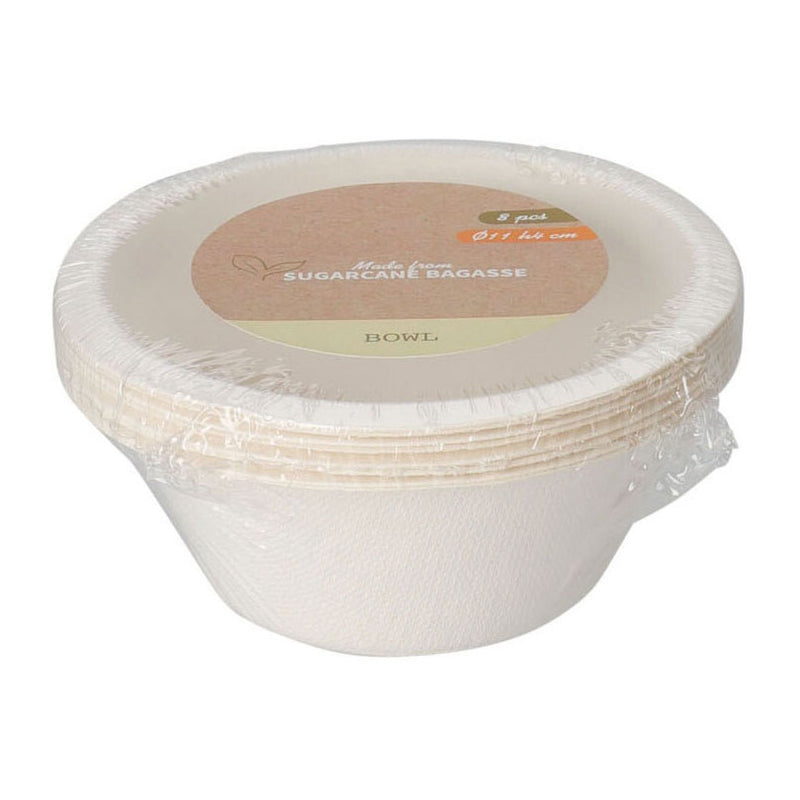 Load image into Gallery viewer, Wegwerpschaaltjes suikerriet 250ml, 8st.