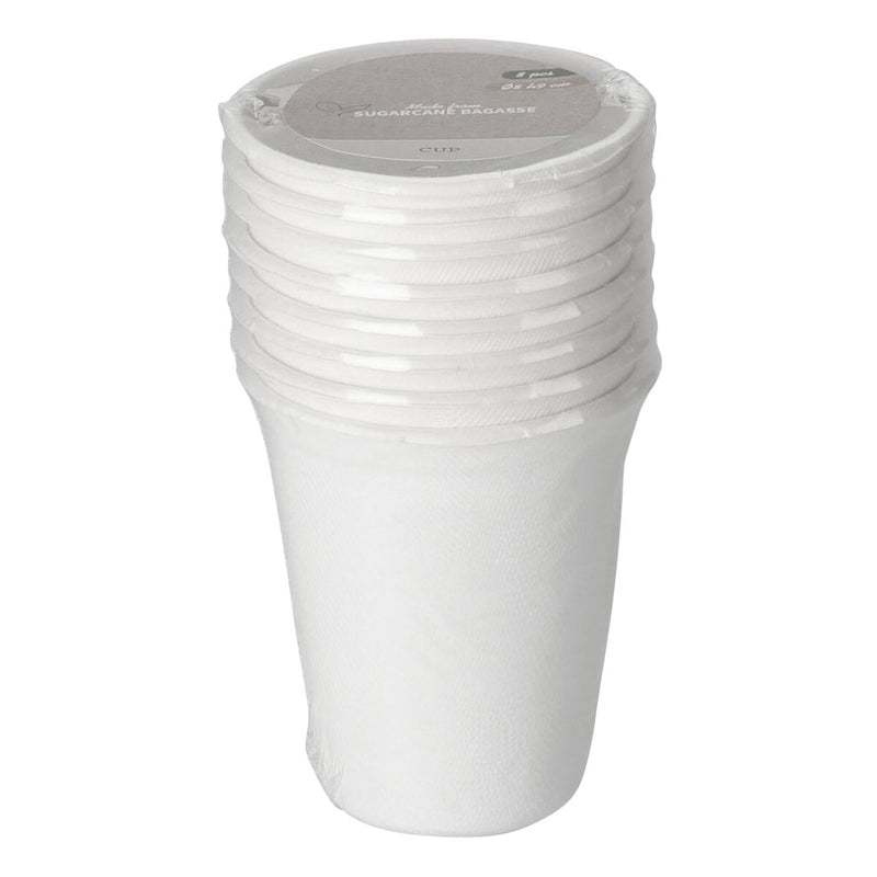 Load image into Gallery viewer, Wegwerpbekers suikerriet 275ml , 8st.