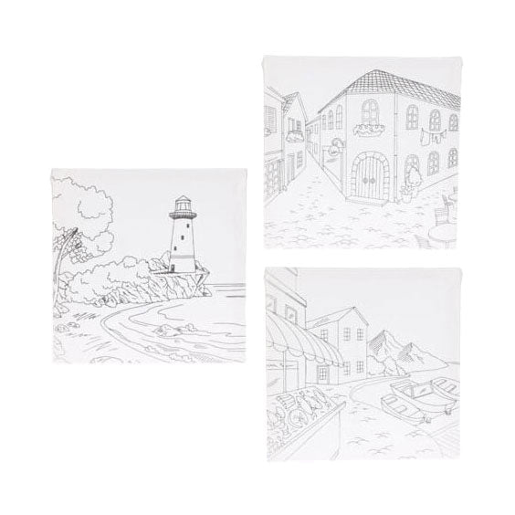Load image into Gallery viewer, Schilderset met canvas, 12dlg.