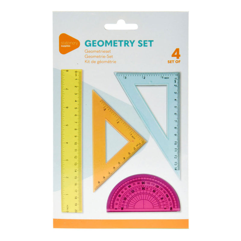 Load image into Gallery viewer, Geometrie set gekleurd, 4dlg.
