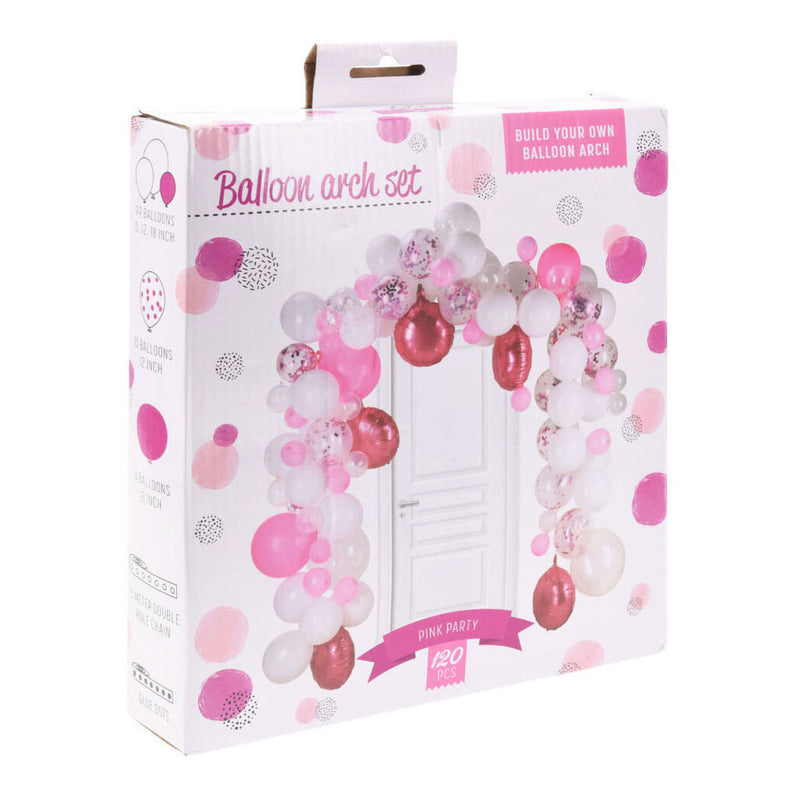 Cargue la imagen en el visor de la galería, Bouw je eigen ballonnenboog set roze, 120dlg.