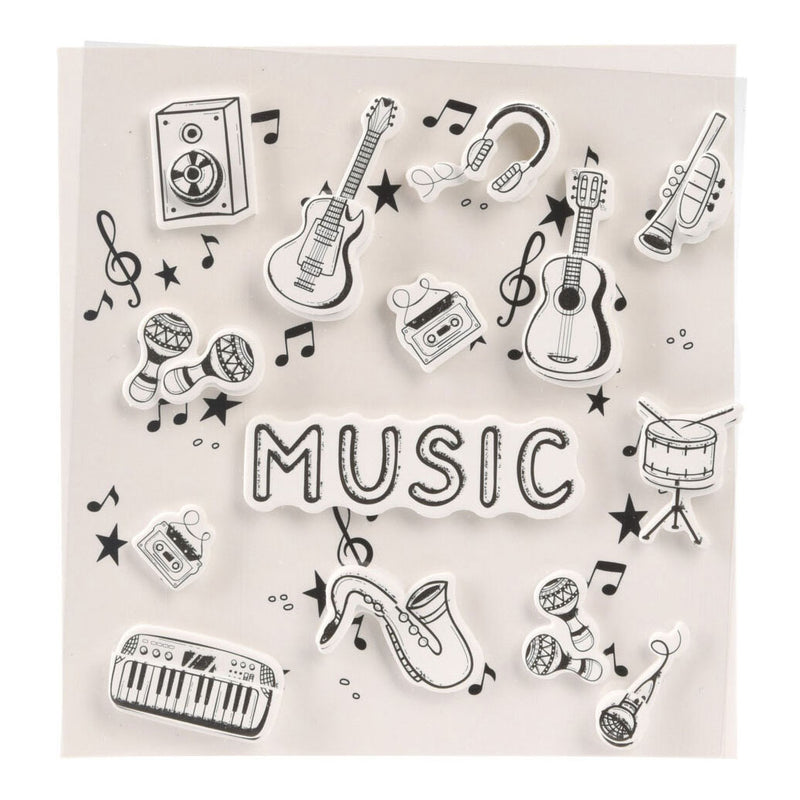 Cargue la imagen en el visor de la galería, Stickers 3d muziek design