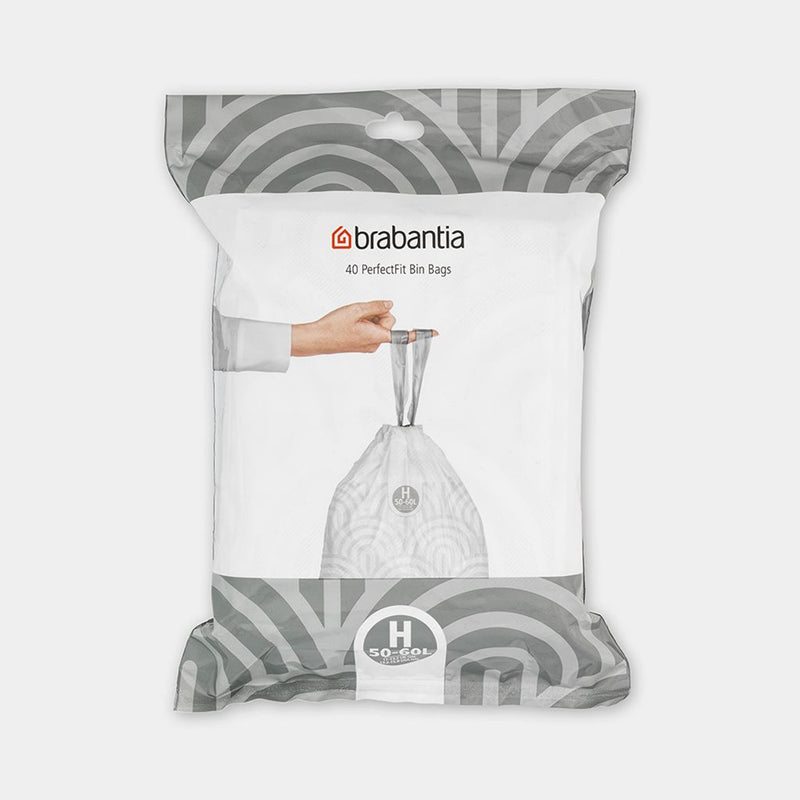 Afbeelding laden in galerijviewer, Brabantia perfectfit 50-60 liter vuilniszakken h dispenser pack 40 zakken