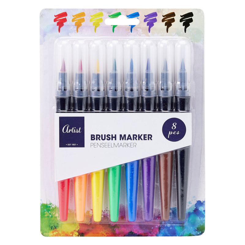 ギャラリービューアに画像をロードする, Set brush tip markers 15mm - 8st.