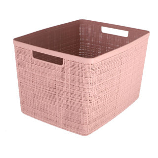 Load image into Gallery viewer, Curver opbergmand jute-look 20l roze