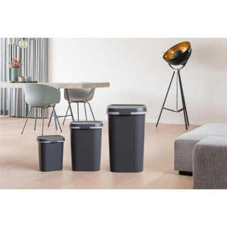 Afbeelding laden in galerijviewer, Curver mistral afvalbak flat 25l antraciet
